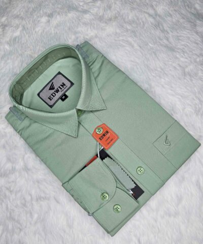 Full Sleeve Solid Shirt Paste Color