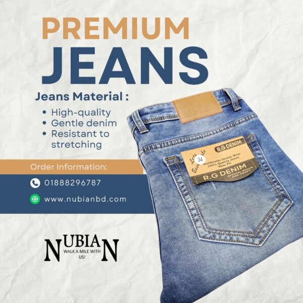 RG Denim Light Blue Mens Jeans Pant