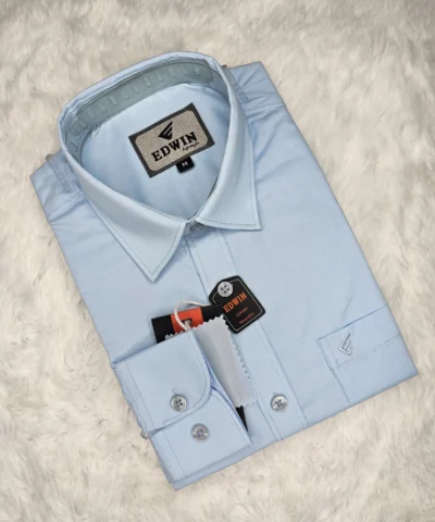 Full Sleeve Solid Shirt SkyBlue Color