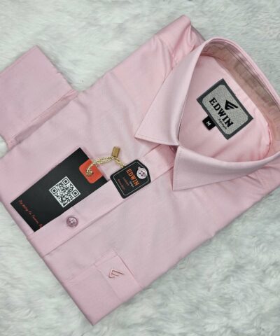 Full Sleeve Solid Shirt Corporate Pink Color