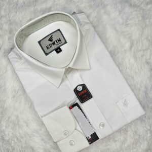 Full Sleeve Solid Shirt White Color