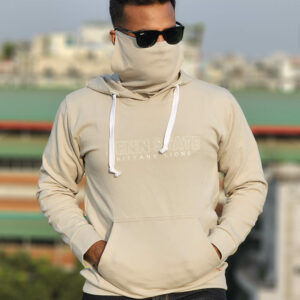 Premium Light Biscuit color Hoodie with Mask