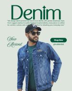 Premium Export Fabric Ash Gucci Denim