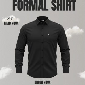 Premium Solid Shirt Black