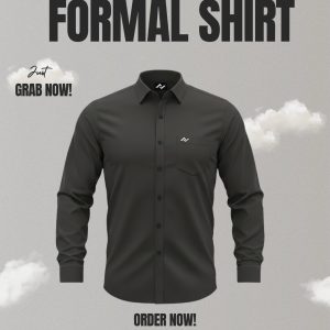 Premium Solid Shirt Deep Grey
