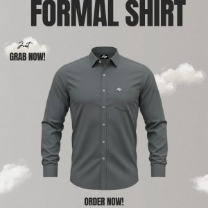 Premium Solid Shirt Grey