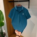 Imported Cotton Fabric Polo Petrol Colour PM-705