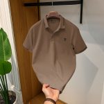 Imported Cotton Fabric Polo Brown Colour PM-706