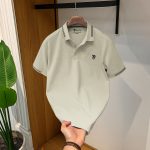 Imported Cotton Fabric Polo Beige Colour PM-707