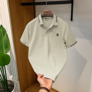 Imported Cotton Fabric Polo Beige Colour PM-707