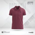 Imported Cotton Fabric Polo Maroon Colour PM-708 - Image 2