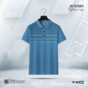 Imported China Fabric Polo Blue